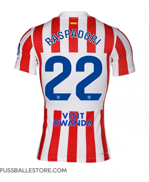 Günstige Atletico Madrid Giacomo Raspadori #22 Heimtrikot 2025-26 Kurzarm Günstige Atletico Madrid Giacomo Raspadori #22 Heimtrikot 2025-26 Kurzarm
